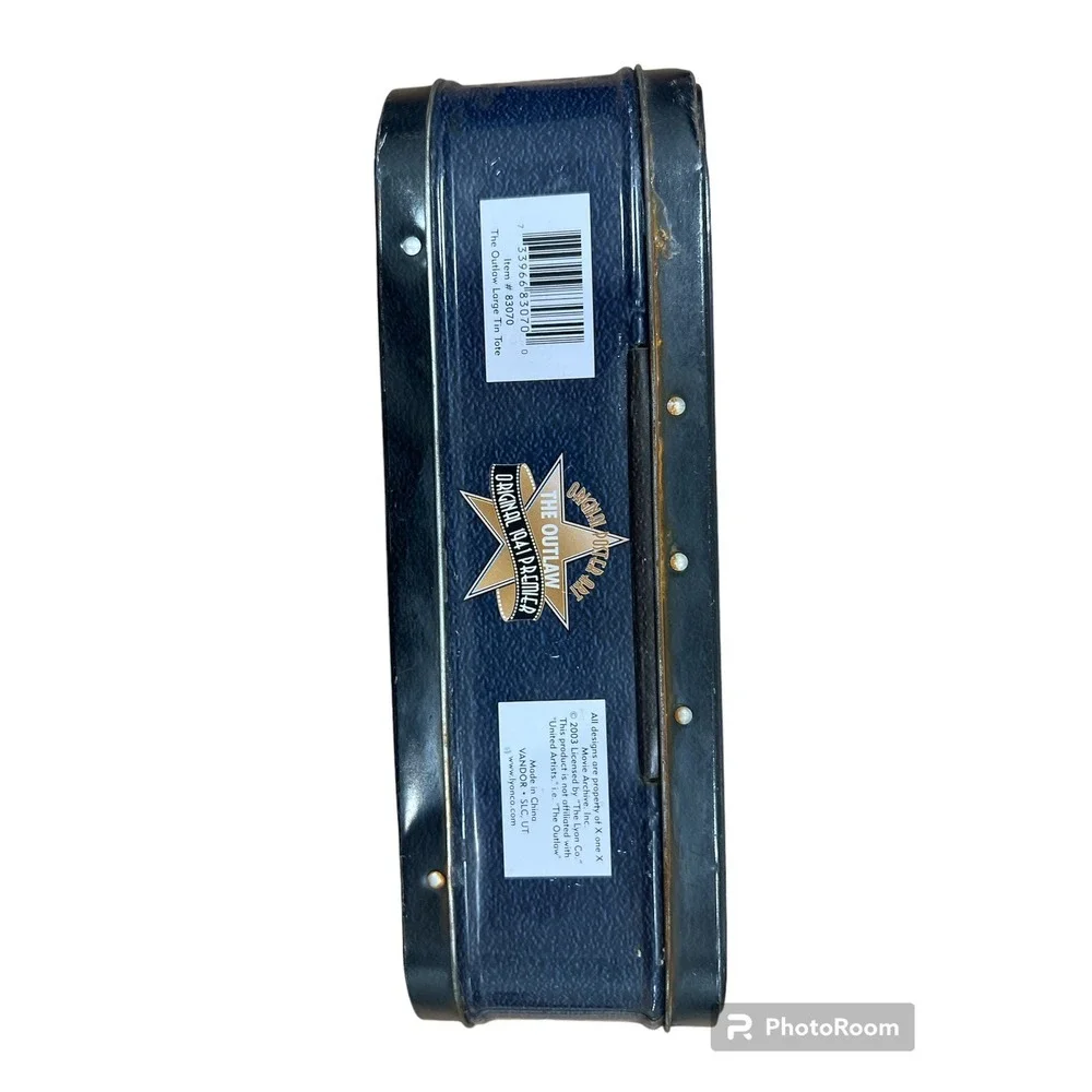 Jane‎ Russell The Outlaw Movie Tin Box Lunch Box Vintage Retro Style
